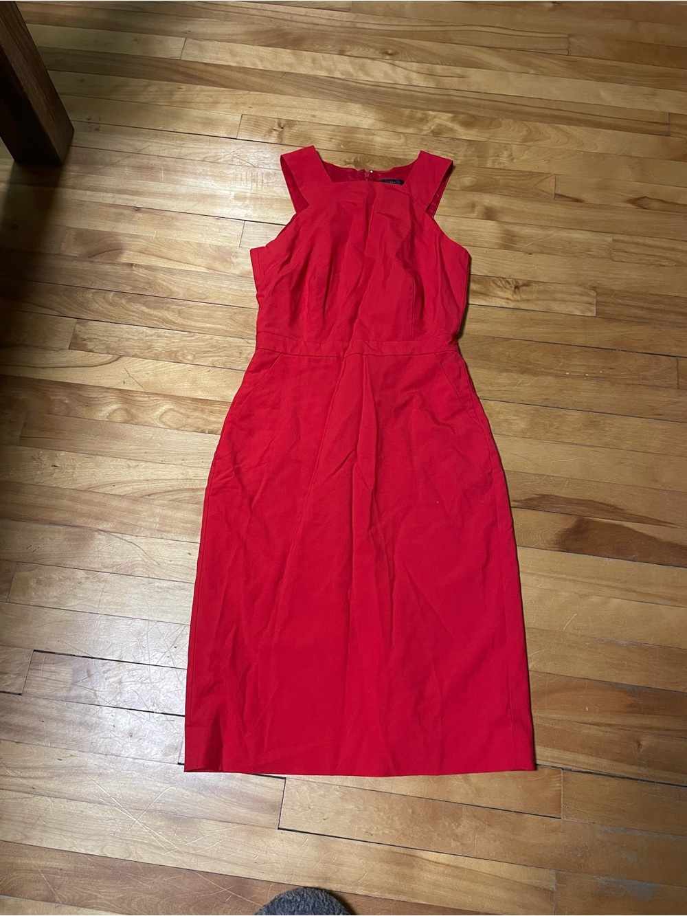 Red J Crew dress size 4